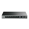 Switch niezarzdzalny, 9x 10/100/1000 RJ-45, 1x slot SFP, PoE+, desktop (TP-Link LS1210GP)