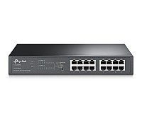 Switch inteligentny, 16x 10/100/1000 RJ-45, PoE+, 11,6" z uchwytami na 19" (TP-Link TL-SG1016PE)