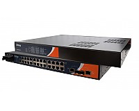 Switch zarzdzalny, 24x 10/100 RJ-45 + 2 sloty SFP, O/Open-Ring <30ms (ORing RES-P9242GCL-HV)