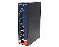 Switch niezarzdzalny, 4x 10/1000 RJ-45 PoE + 2x 1000 SFP (ORing IGPS-1042GP-24V)