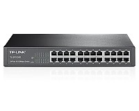 Switch niezarządzalny, 24x 10/100 RJ-45, 11,6" z uchwytami na 19" (TP-Link TL-SF1024D)
