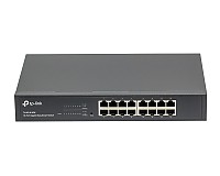 Switch inteligentny, 16x 10/100/1000 RJ-45, 11,6" z uchwytami na 19" (TP-Link TL-SG1016DE)