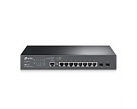 Switch zarzdzalny, 8x 10/100/1000 RJ-45, 2x slot SFP, 11,6" z uchwytami na 19" (TP-Link TL-SG3210)