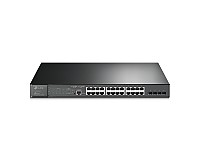 Switch zarzdzalny, 24x 10/100/1000 RJ-45, 4x slot SFP, PoE+, 19" (TP-Link TL-SG3428MP)