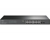 Switch inteligentny, 16x 10/100/1000 RJ-45, 2x SFP, PoE+, 19" (TP-Link TL-SG2218P)