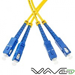 Patchcord SC/UPC-SC/UPC, SM, 9/125, dupleks, włókno G652D, 0,5 m