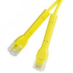 Patchcord UTP-K6a; 2,0 m; żółty; LSOH/LSZH, ultra flex
