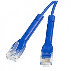 Patchcord UTP-K6a; 0,25 m; niebieski; LSOH/LSZH, ultra flex