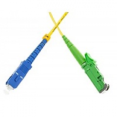 Patchcord LSH/APC-SC/UPC, SM, 9/125, simpleks, włókno G652D, 2 m