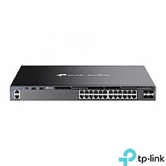 Switch zarządzalny, 24x 10/100/1000 RJ-45, 4x slot SFP+ 10G, 19" (TP-Link SG6428X)