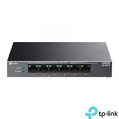 Switch niezarzdzalny, 6x 10/100 RJ-45, PoE+, desktop (TP-Link LS106LP)