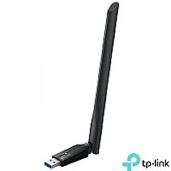 Trzypasmowa bezprzewodowa karta sieciowa USB BE6500, standard BE, 6500Mbps, Wi-Fi 7 (TP-Link Archer TBE400U Plus)