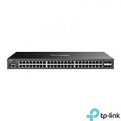 Switch zarządzalny, 48x 10/100/1000 RJ-45, 4x slot SFP+ 10G, 19" (TP-Link SG5452X)