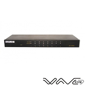 Przecznik KVM, 8 do 1, konsola PS/2 lub USB, porty PC PS/2 i USB, 19" rack (Wave KVM)