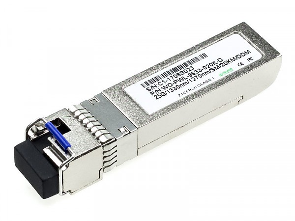 SFP28, 25Gbps LC SM, 20km, WDM TX:1270nm, DDMI