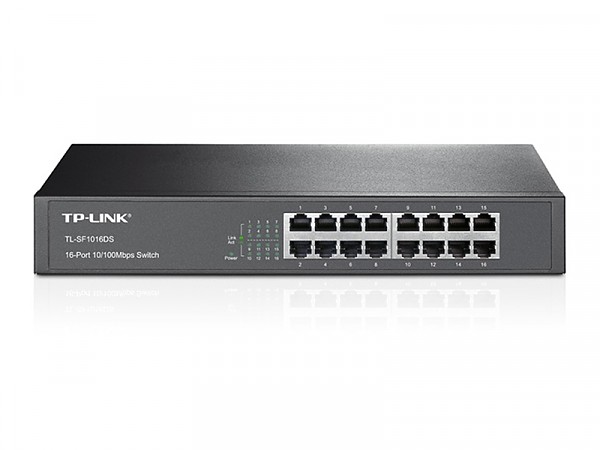 TP-Link TL-SF1016DS, Switch niezarzdzalny, 16x 10/100 RJ-45, desktop