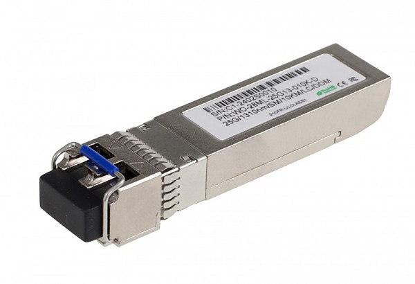 Modu SFP28 1x 25 Gbps LC SM, 10 km, TX:1310nm, DDMI (Wave Optics, WO-28SL-25G13-010K-D) 