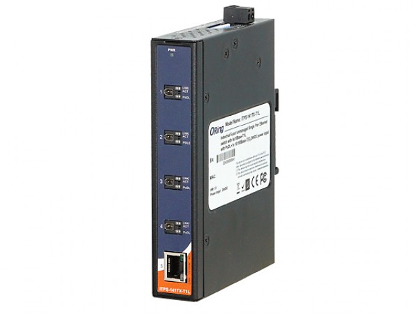 ORing ITPS-141TX-T1L, Switch przemysowy niezarzdzalny SPE, 4x 10 T1L + 1x 100 RJ-45