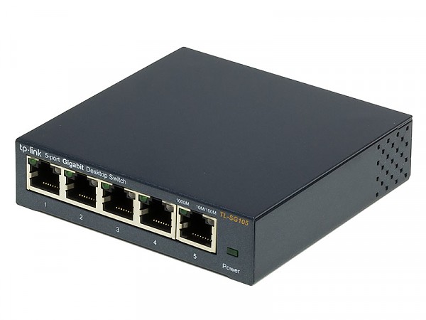 Switch niezarzdzalny, 5x 10/100/1000 RJ-45, desktop (TP-Link TL-SG105) 