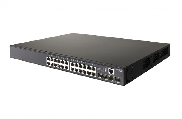 Switch zarzdzalny,  24x 10/100/1000 RJ-45, 4x 100/1000 SFP, PoE (Edge-corE ECS4100-28P) 