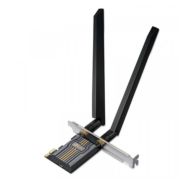 TP-Link Archer TBE400E,Trzypasmowa bezprzewodowa karta sieciowa PCI-Express BE6500, standard BE, 6500Mbps, Wi-Fi 7, Bluetooth 5.4