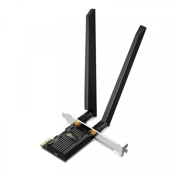 TP-Link Archer TXE72E, Trzypasmowa bezprzewodowa karta sieciowa PCI-Express AXE5400, standard AX, 5400Mbps, Wi-Fi 6E, Bluetooth 5.3