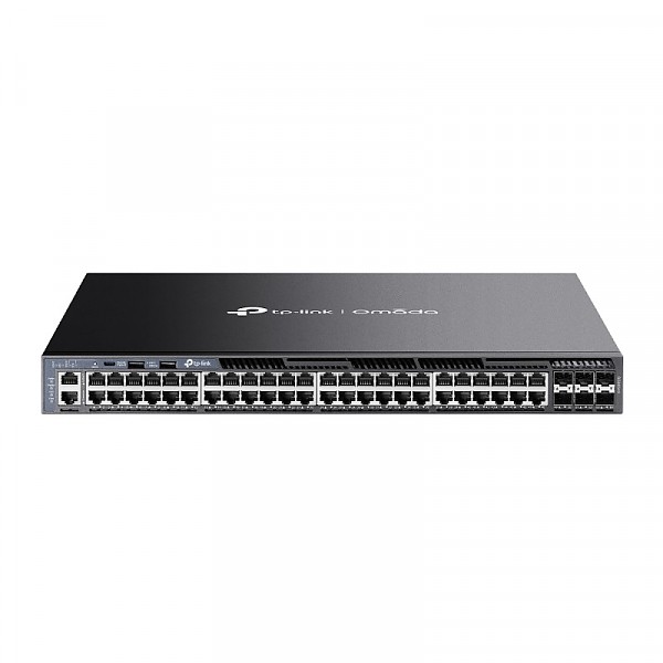 TP-Link SG6654X, Switch zarzdzalny, 48x 10/100/1000 RJ-45, 6x slot SFP+ 10G, 19"