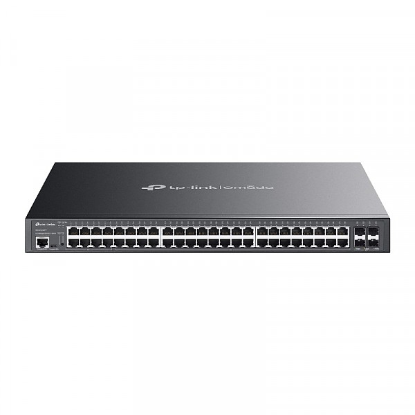 TP-Link SG3452XMPP, Switch zarzdzalny, 48x 10/100/1000 RJ-45, 4x slot 10G SFP+, PoE++, 19"