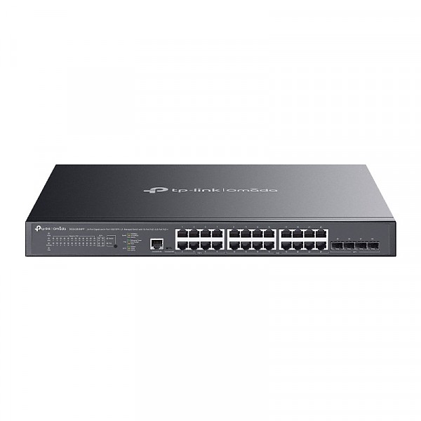 TP-Link SG3428XMPP, Switch zarzdzalny, 24x 10/100/1000 RJ-45, 4x slot 10G SFP+, PoE++, 19"