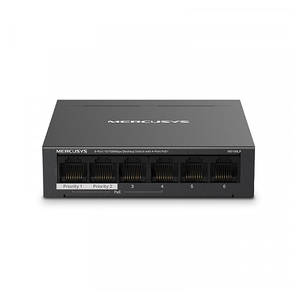 TP-Link Mercusys MS106LP, Switch niezarzdzalny, 6x 10/100 RJ-45, PoE+, desktop